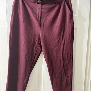 Burgundy Trousers